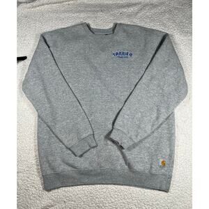 Carhartt Gray Crewneck Sweatshirt with Blue Logo